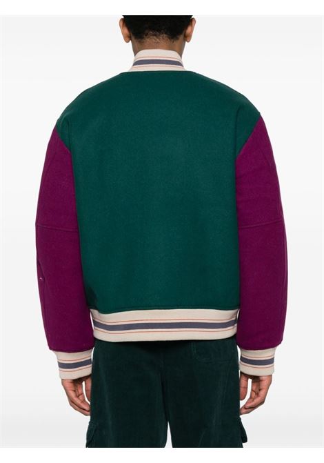 Giacca con design color-block in verde e viola - unisex ACNE STUDIOS FACE | C90162DJJ